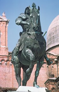 Estátua equestre do condottiere Bartolomeo Colleoni, 1488 (bronze)